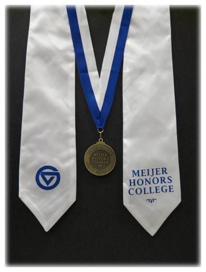 Frederik Meijer Honors College Stole and Medallion